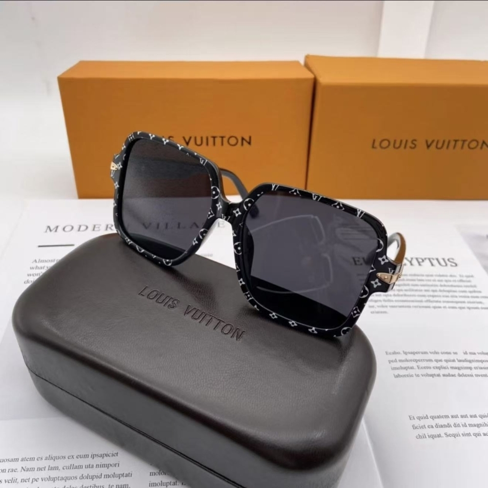 LV Monogram Frame Statement Sunglasses